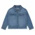 Stains&Stories spijkerjas met backprint medium blue denim