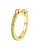 Hey Happiness Oorbellen ‘Green Cuff’  goud