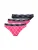 HUGO String  pink / zwart / wit