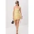 TRENDYOLMİLLA Dames Geel Stippen Kort / Mini Mouwloos Skater Jurken
