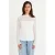 Cache Cache kanten semi-transparante top – ecru
