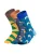 DillySocks Sokken ‘Wild Steps’  blauw / bruin / geel