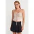 Dames Strapless Crop Blouse met Strikdetail