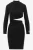 Malelions jurk sparkling cut-out dress