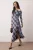 Maxi-jurk voor dames met ruitjespatroon, lange pasvorm, casual/dagelijks, A-lijn