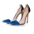 Gianvito Rossi Plexi metallic blauwe pumps