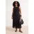 Trendyol Curve Dames Zwart Effen Maxi Mouwloos Casual A-lijn Grote maten Jurk