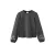Mango Kids blouse met borduursels en print – antraciet