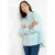 LOLALIZA gestreepte blouse turquoise