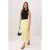 TRENDYOLMİLLA Dames Geel Bloemen Midi Taille Elastisch A-lijn Rokken