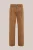 WE Fashion – Heren loose fit broek met bandplooi en elastische tailleband – Loose fit – Bruin – Katoen –