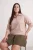 Trendyol Curve Dames Beige Effen Lang Oversized Grote maten Sweatshirts