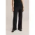 WE Fashion regular waist casual broek zwart gebreid