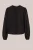 WE Fashion – Dames blouse met broderie anglaise – Regular fit – Zwart – Katoen –