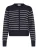 Oxmo Gebreid vest ‘Fkeana’  donkerblauw / wit