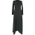 Ba&sh Brady midi-jurk in zwart polyamide