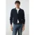 Mango Man katoenen gebreid vest – marine