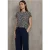 Street One Studio Dames Bedrukt shirt van linnen in Beige