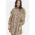 Marcell von Berlin Gathered Volant Dress Wild Print Orange