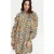 Marcell von Berlin Gathered Volant Dress Wild Print Orange