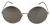 Dolce & Gabbana verzilverde ronde grijze le nses dames zonnebril