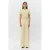 Sofie Schnoor wide leg high waist broek lichtgeel