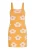 swirly Gebreide jurk  oranje / wit
