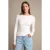 Dames Geribbelde Bootneck Slim-fit Trui