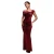 Asymmetrische aansluitende jurk voor dames Goddiva Maxi