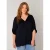 Base Level Curvy blouse donkerblauw