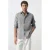 Mango Man linnen slim fit overhemd – antraciet