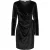 Jacqueline de Yong Sandy l/s velvet wrap dress