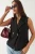 Fitted Sjaalkraag Vest met Knoopsluiting