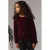 NAME IT KIDS blousetop donkerrood met pailletten
