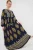 Bigdart Jurk  marine / geel / wit