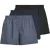 Jack & Jones Heren wijde boxershorts geweven katoen jacmilano 3-pack donkerblauw/zwart