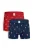 A-dam Boxershorts ‘Pizza Delivery’  navy / geel / rood