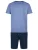 Phil & Co. Berlin Pyjama kort ‘ Classics ‘  blauw / donkerblauw