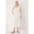 TRENDYOLMİLLA Dames Ecru Effen Midi Mouwloos Casual Skater Jurken