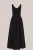 WE Fashion – Dames maxi jurk – Regular fit – Zwart –
