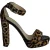 Jimmy Choo Holly platform sandalen met dierenprint van ponyhaar