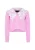 NAEMI Gebreid vest  lavendel / wit