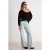 TRENDYOLMİLLA Dames Blauw Effen Wijde pijp Hoge taille Jeans