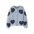 NAME IT KIDS katoenen jacquard gebreide vest met hartjes – lichtblauw