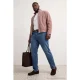 TRENDYOL MAN Heren Donkerblauw Effen Normale taille Grote maten Jeans