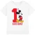 Disney Kinderen/kinderen mickey mouse 1e verjaardag t-shirt