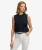 Cable Button Down Tanktop Blauw