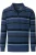 Redmond Half-Zip Sweater blauw, Gestreept