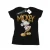Disney Dames/Dames Mickey Mouse Gouden standbeeld Katoenen T-Shirt (Zwart)