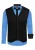 Set van 3 overhemden met vest en stropdas